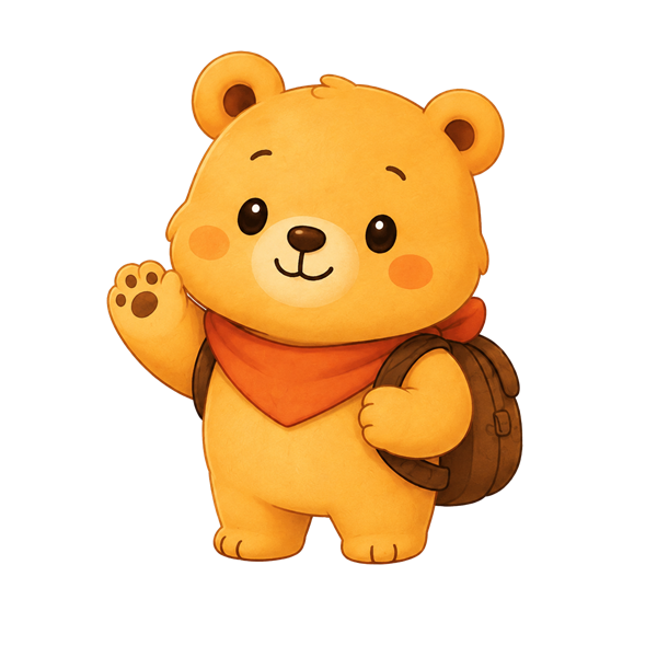 Noplo mascot waving